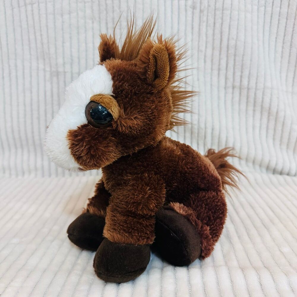 Aurora Medium Brown Dreamy Eyes 9.5" Prancer Pony Plush